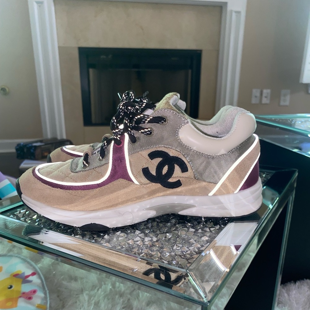 Chanel trainers cream